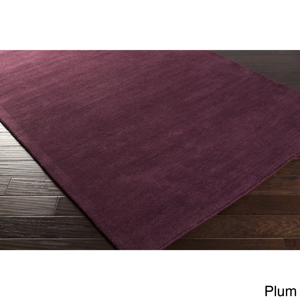 Hand loomed Tatum Solid Wool Area Rug (9 X 13)