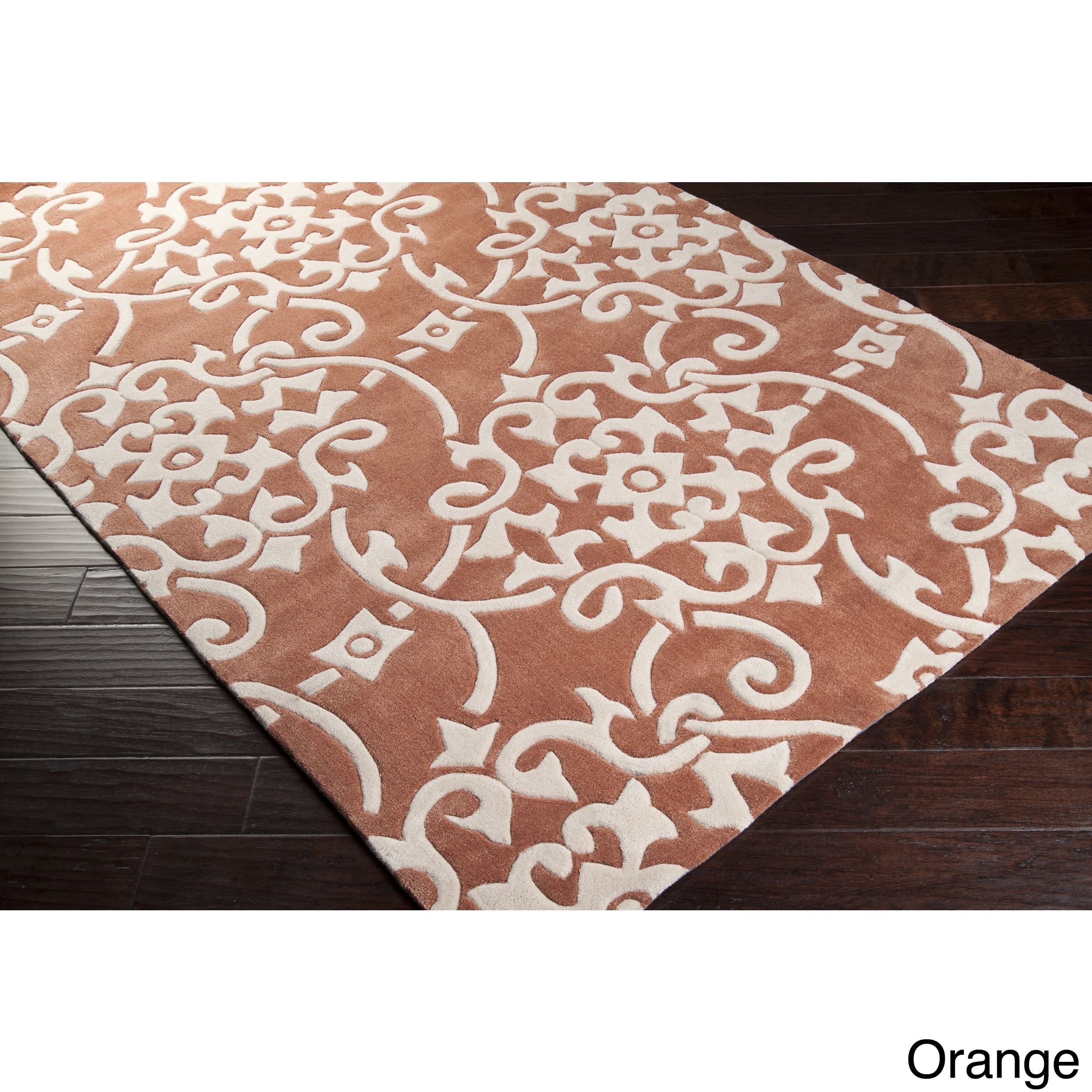 Hand tufted Floral Contemporary Area Rug (2 X 3)