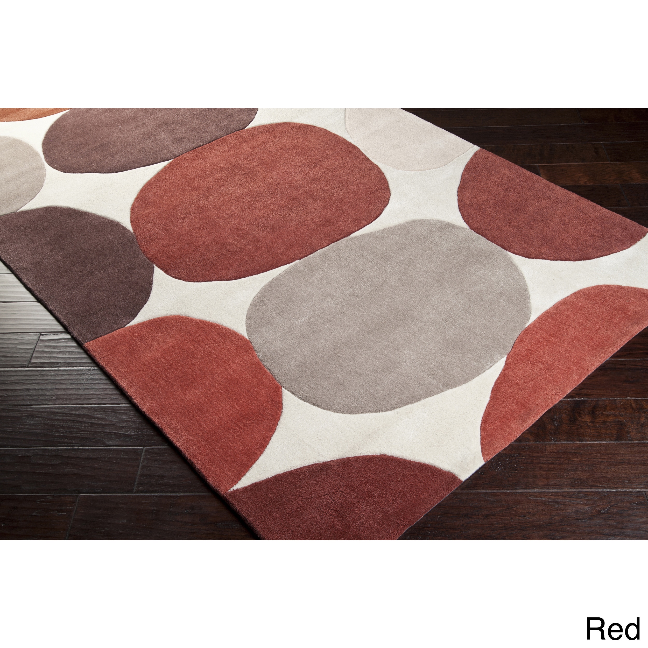 Hand tufted Geometric Contemporary Area Rug (2 X 3)