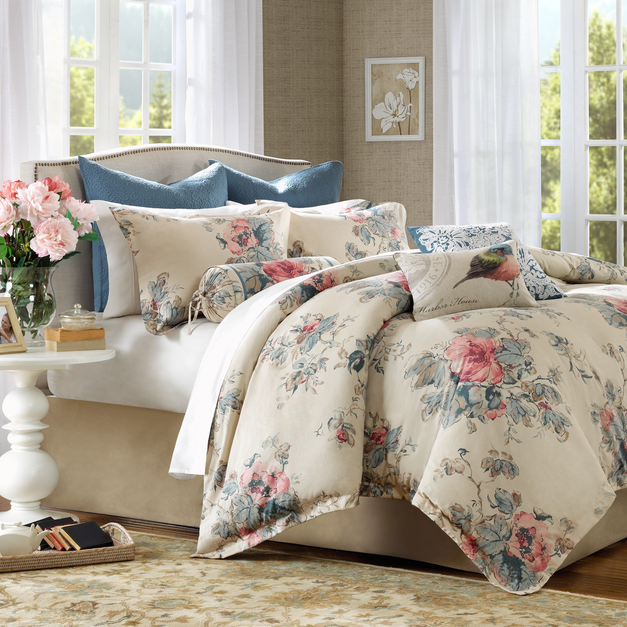 Harbor House Emmaleen 4 piece Comforter Set With Euro Sham Sold Separate