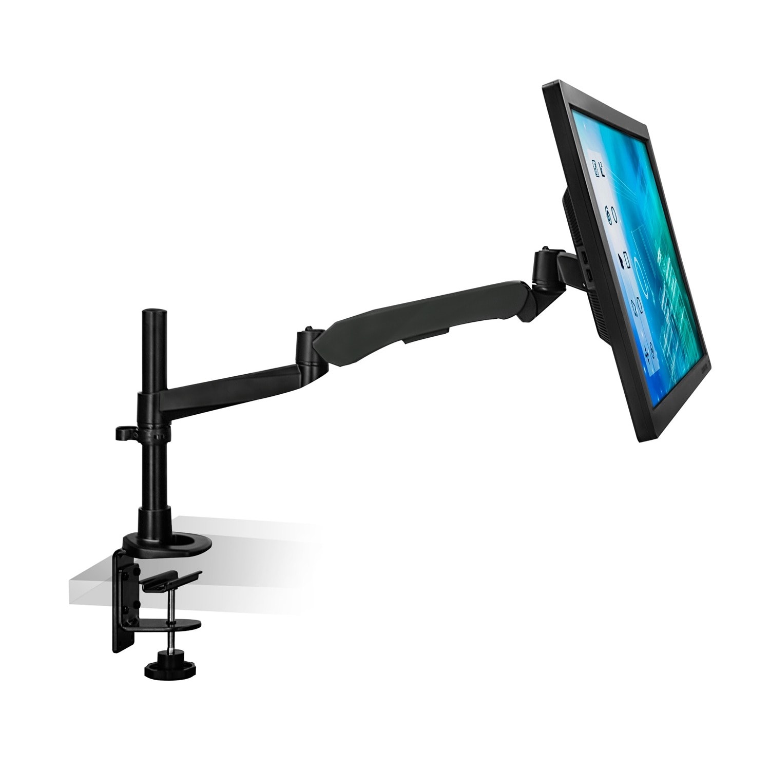 Mount it  Expandable Articulating Desk Mount Quick Release Spring Arm