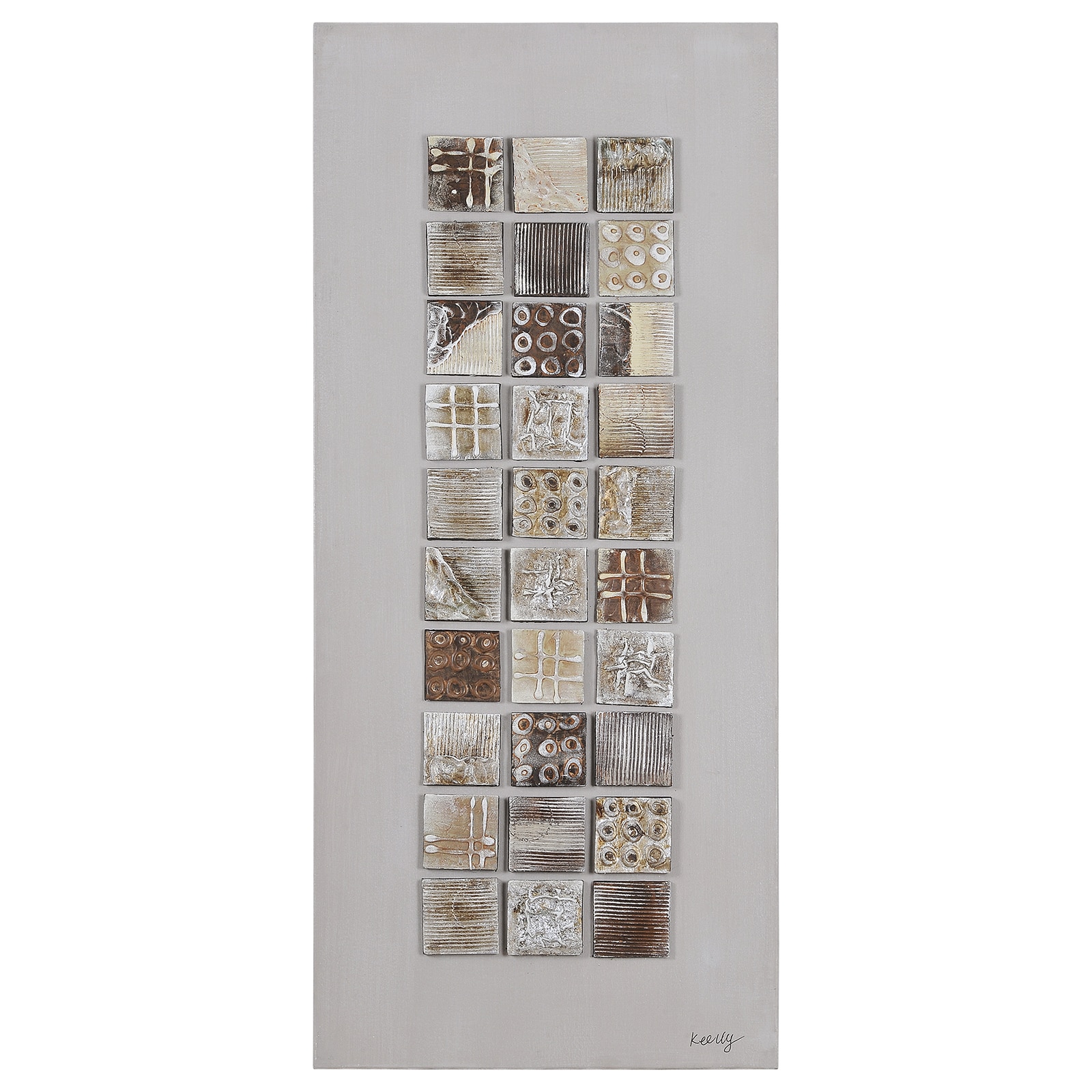 Kelly Stevenson Geometric Spice I Wall Art (MediumSubject ContemporaryImage dimensions Outer dimensions 24 inches wide x 55 inches high x 2 inches thick )