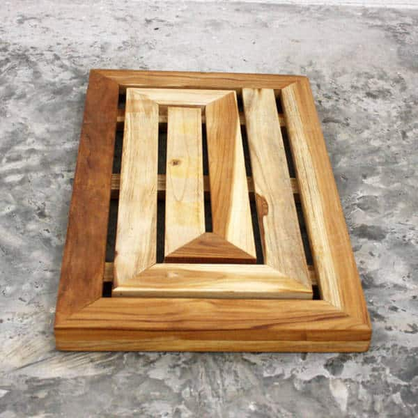 Shop Handmade Farmed Teak 23 5 X 14 X 1 5 Teak Oil Finished Maze