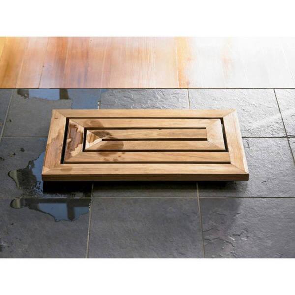 Shop Nordic Style Oiled Teak Shower Mat 31 4 X 19 6 Wide End Slat Overstock 15341214