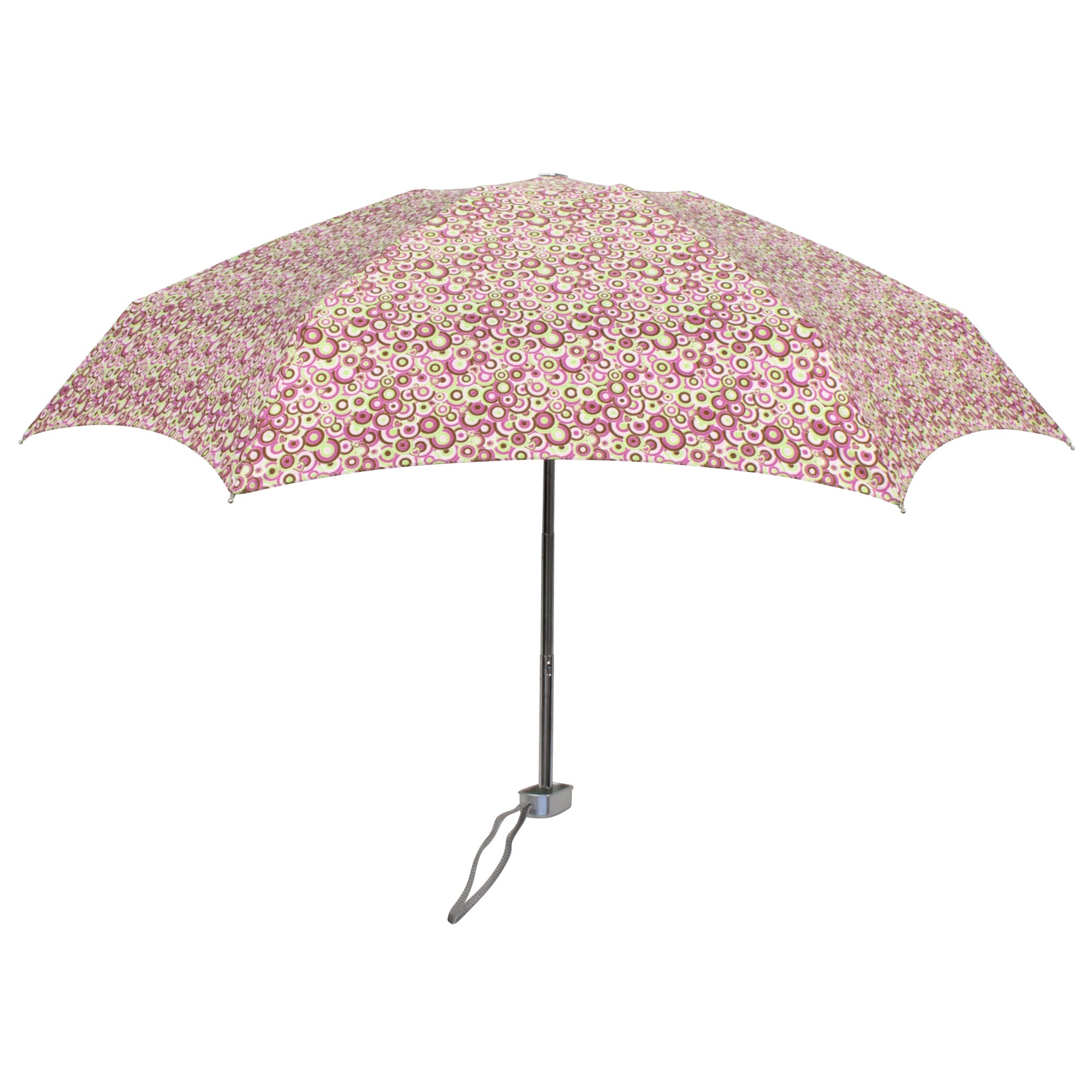 Leighton Genie Rose/ Green Print Manual Compact Umbrella