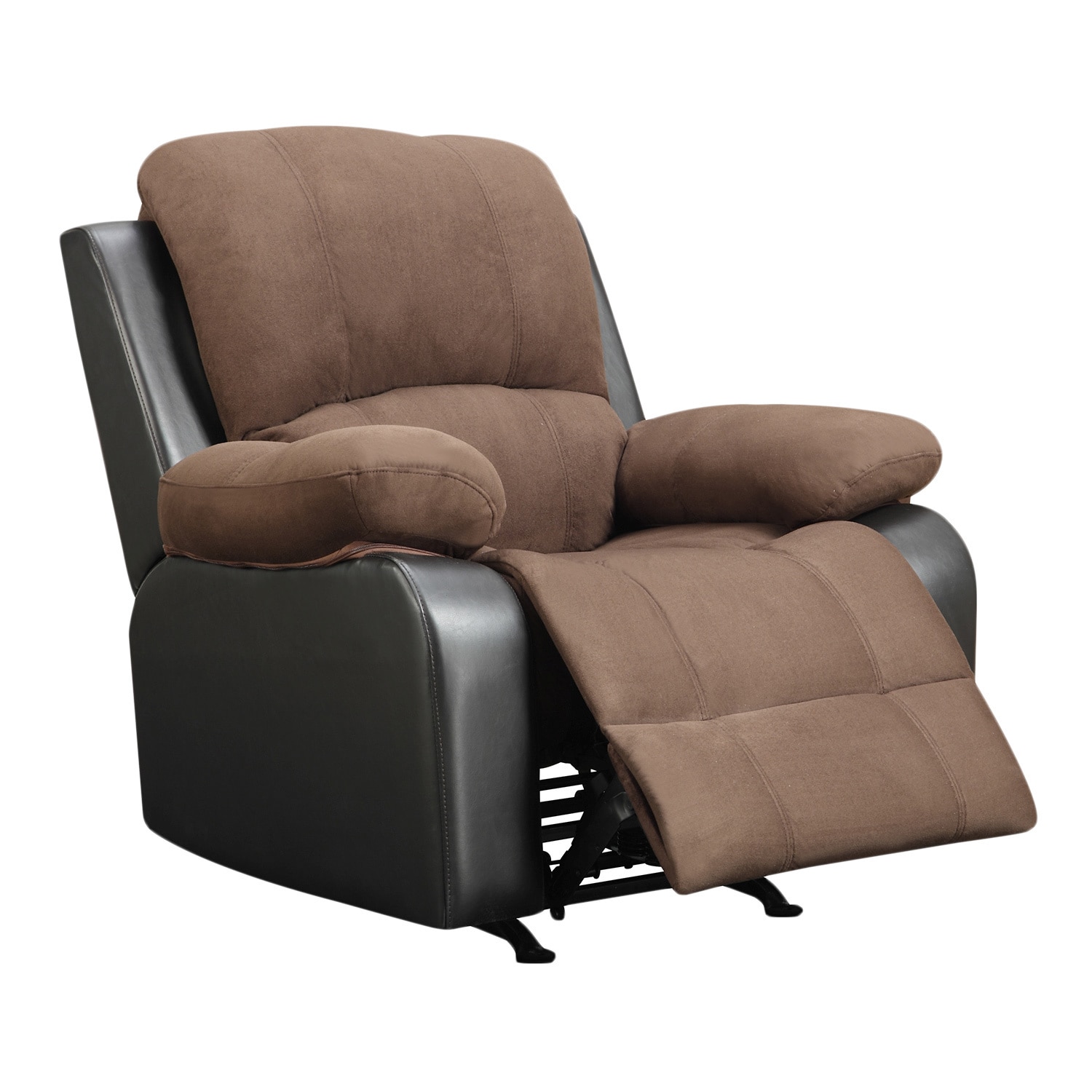 Rider Chocolate Microfiber Rocker Recliner