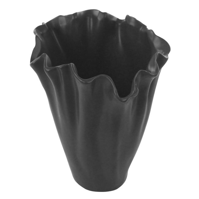 Black Free Form Vase