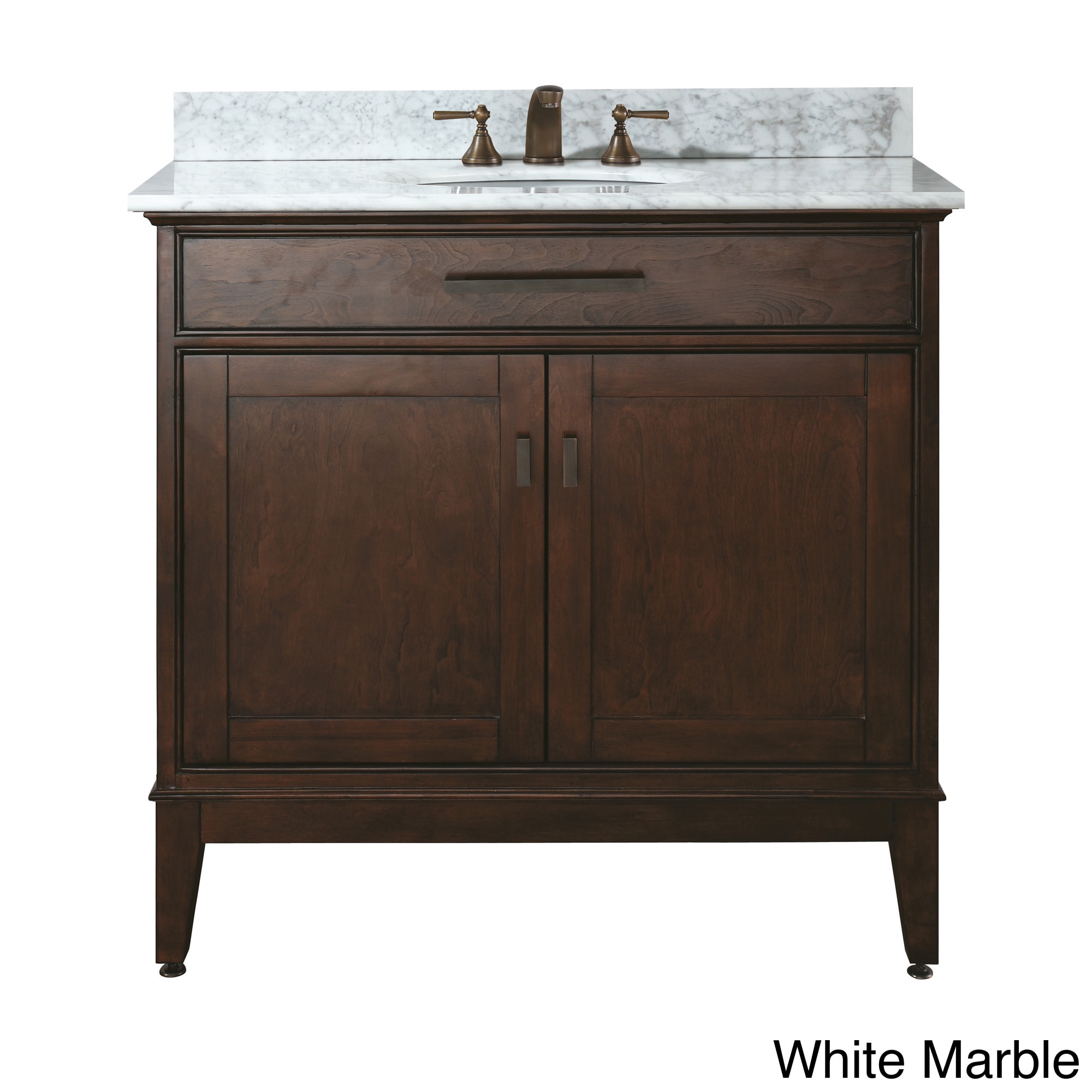 Avanity Madison 36 inch Single Sink Tobacco Vanity Brown Size Single Vanities