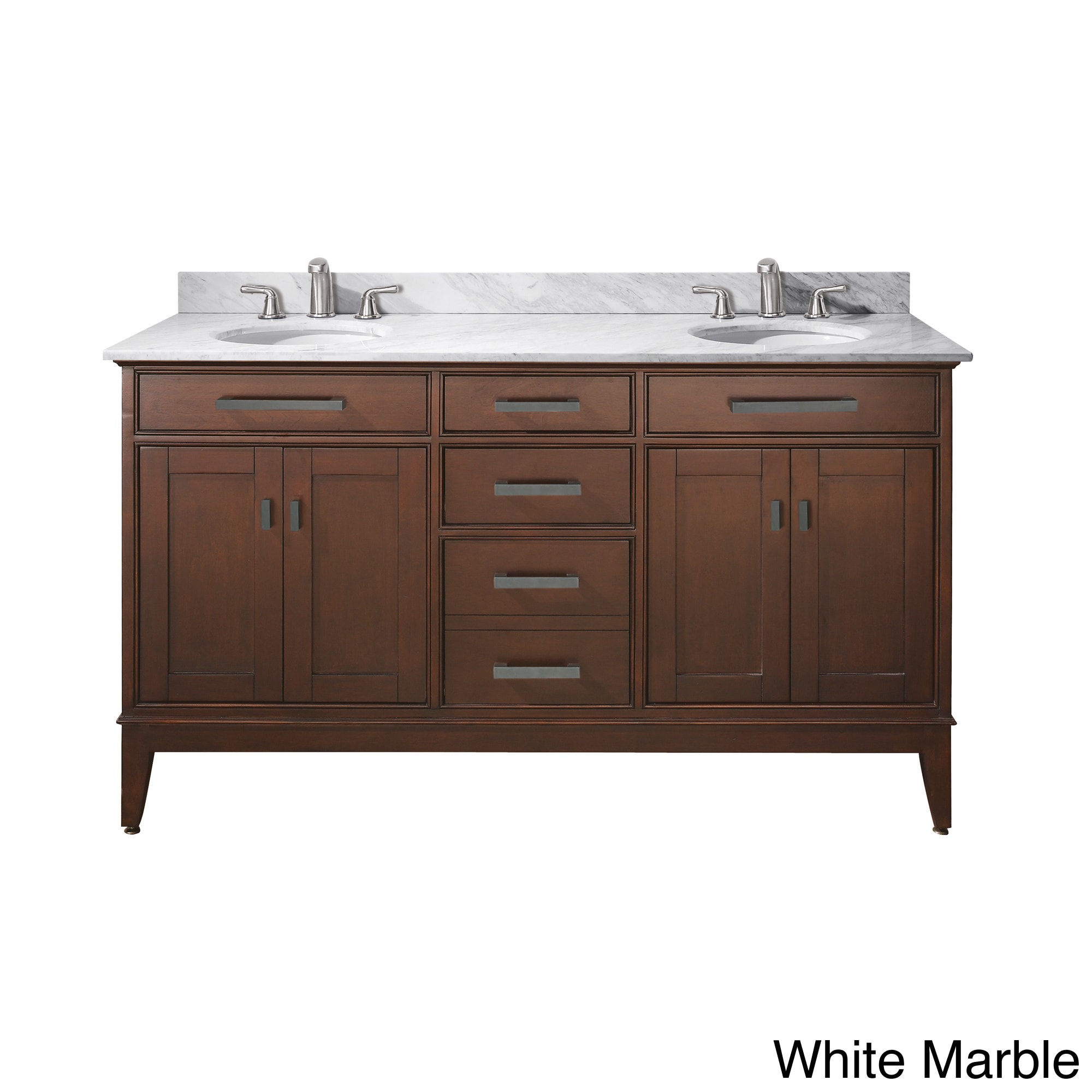 Madison 60 inch Double Sink Tobacco Vanity