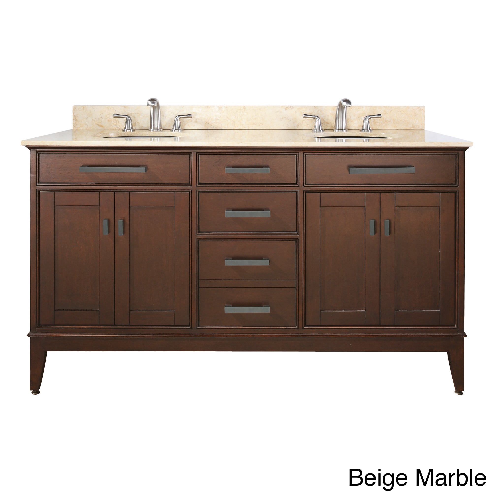 Madison 60 inch Double Sink Tobacco Vanity