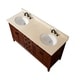 preview thumbnail 11 of 10, Avanity Madison 60-inch Double Vanity in Tobacco Finish with Dual Sinks and Top