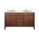 preview thumbnail 2 of 10, Avanity Madison 60-inch Double Vanity in Tobacco Finish with Dual Sinks and Top