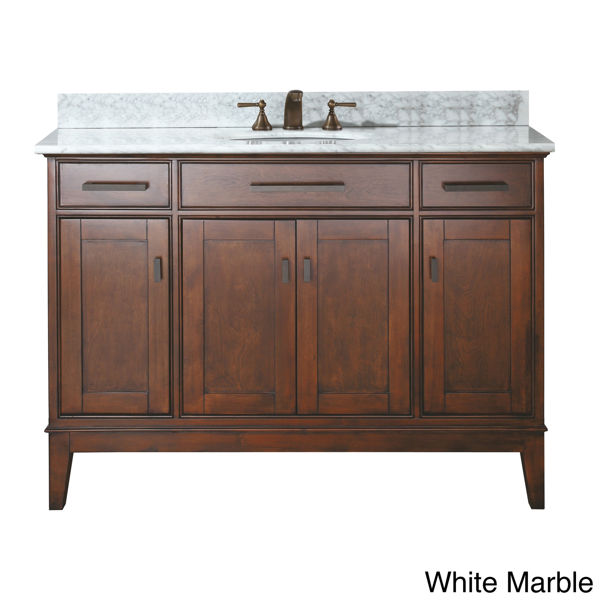 Avanity Madison 48 inch Double Sink Tobacco Vanity Brown Size Single Vanities