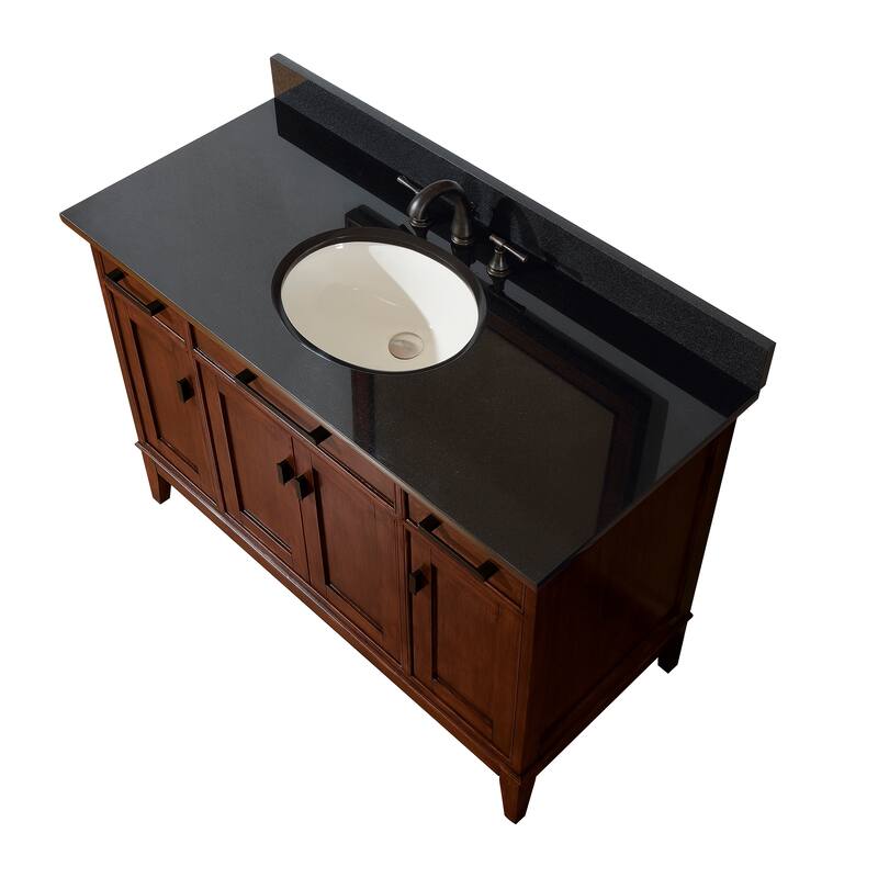 Avanity Madison 48-inch Single Vanity in Tobacco Finish with Sink and Top