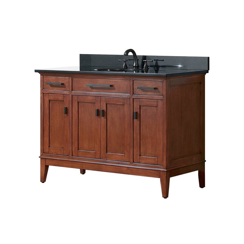 Avanity Madison 48-inch Single Vanity in Tobacco Finish with Sink and Top