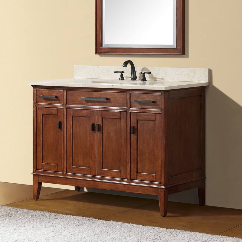 Avanity Madison 48-inch Single Vanity in Tobacco Finish with Sink and Top