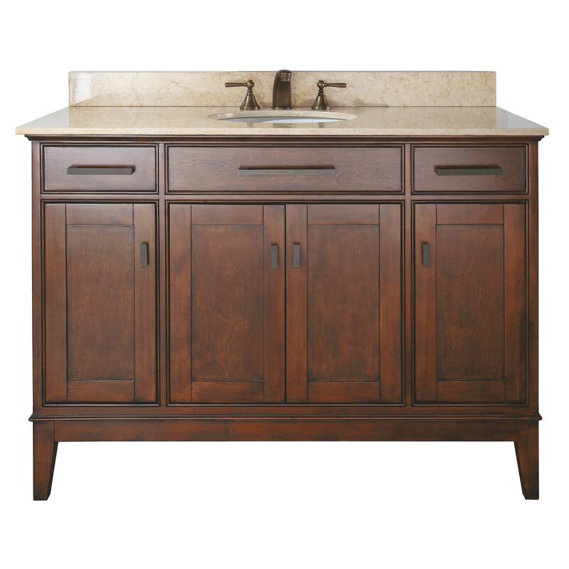 Avanity Madison 48-inch Single Vanity in Tobacco Finish with Sink and Top