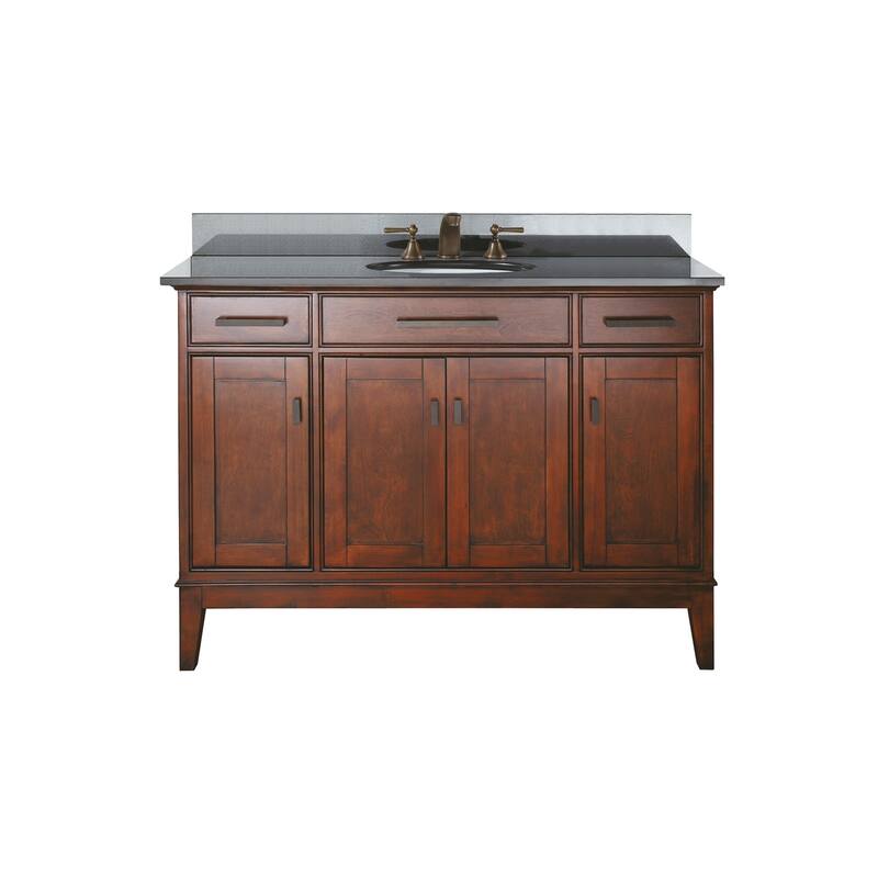 Avanity Madison 48-inch Single Vanity in Tobacco Finish with Sink and Top