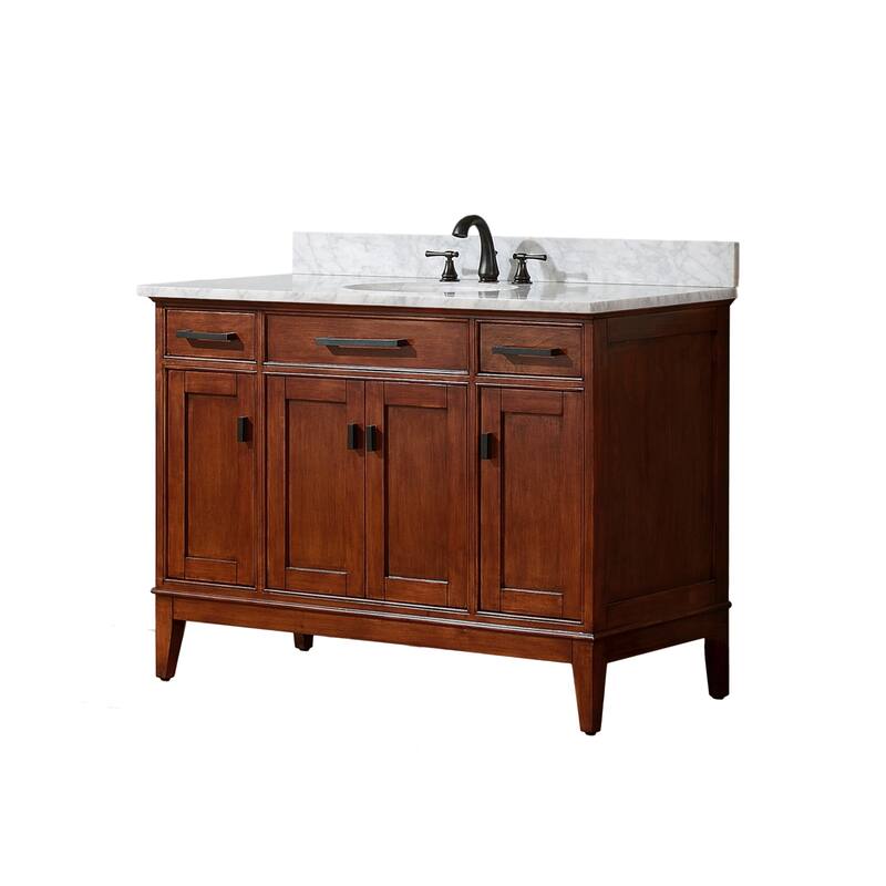 Avanity Madison 48-inch Single Vanity in Tobacco Finish with Sink and Top