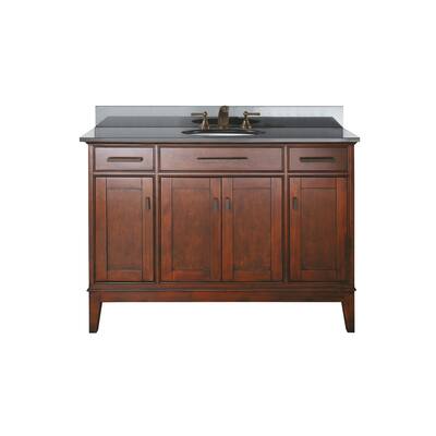 Avanity Madison 48-inch Single Vanity in Tobacco Finish with Sink and Top