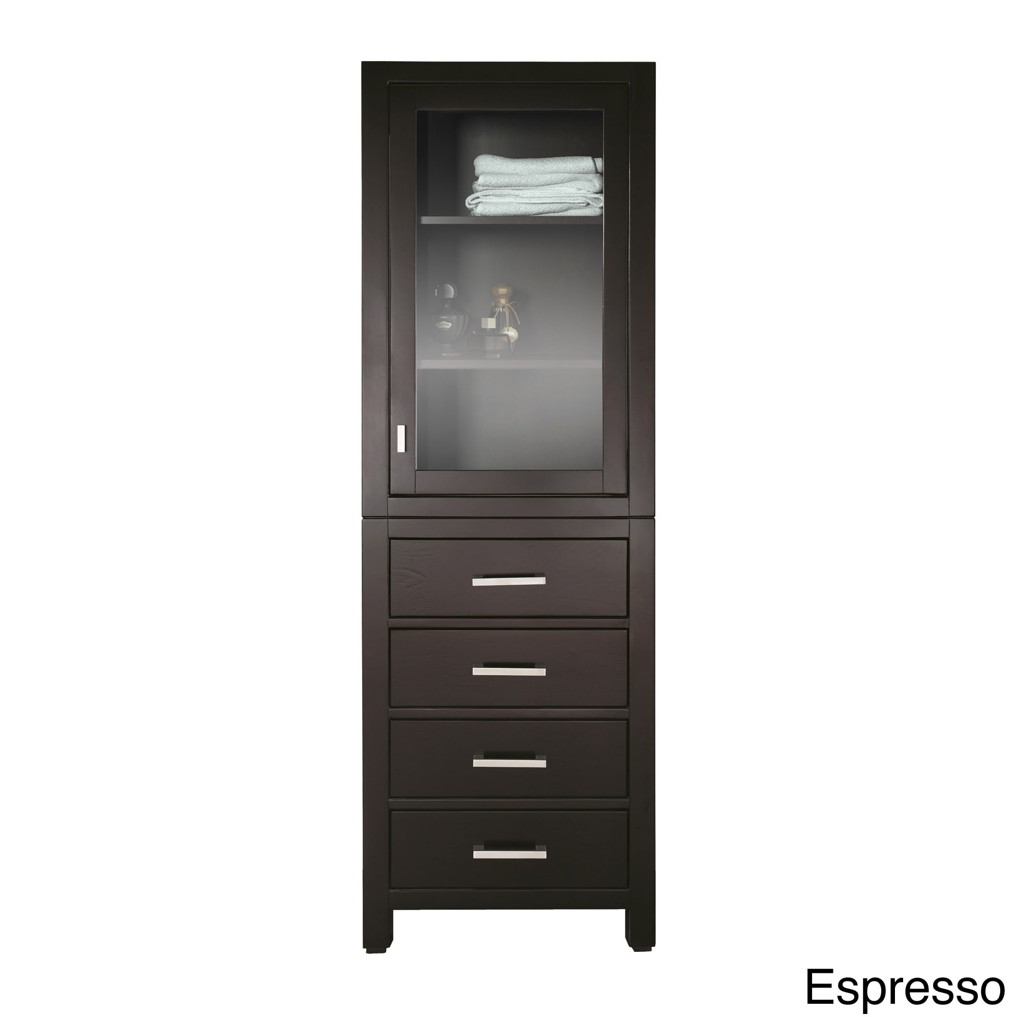 Avanity Modero 24 inch Linen Tower In Espresso Finish