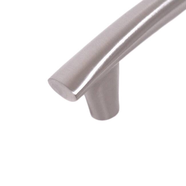 Contemporary 5-1/4 inch Round Arch Design Stainless Steel Finish Cabinet Bar Pull Handle (Case of 4) - Silver