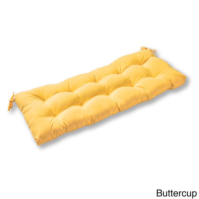 Driftwood Sunbrella 46-inch Outdoor Swing/Bench Cushion by Havenside Home - Buttercup