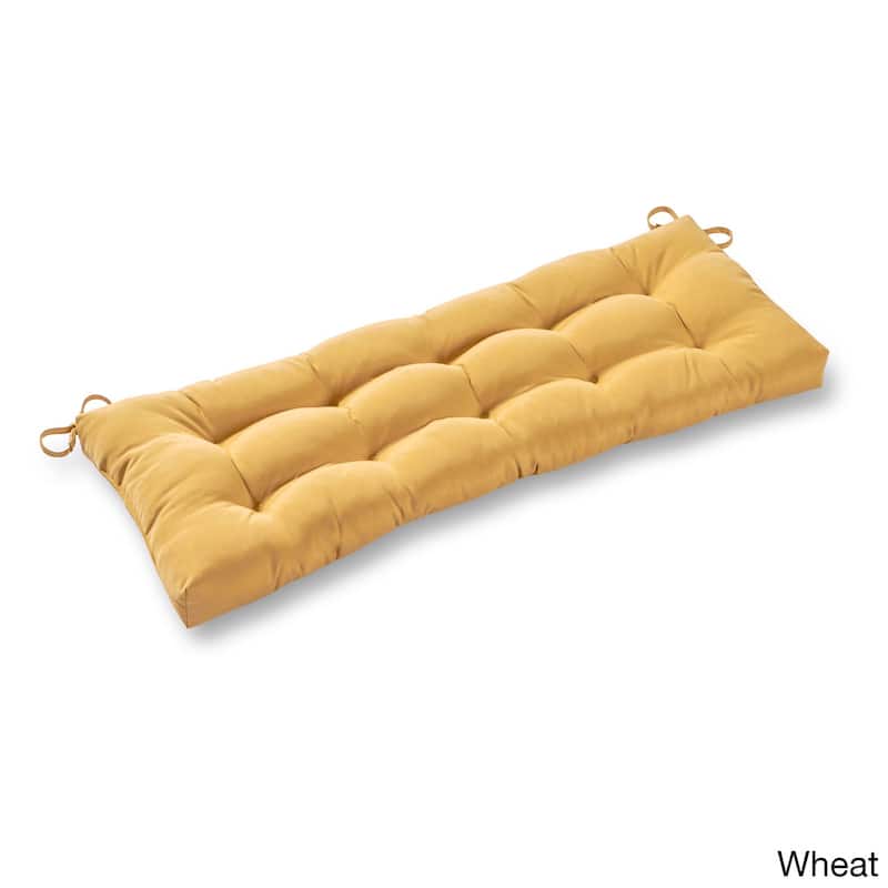 Driftwood Sunbrella 46-inch Outdoor Swing/Bench Cushion by Havenside Home - Canvas Wheat