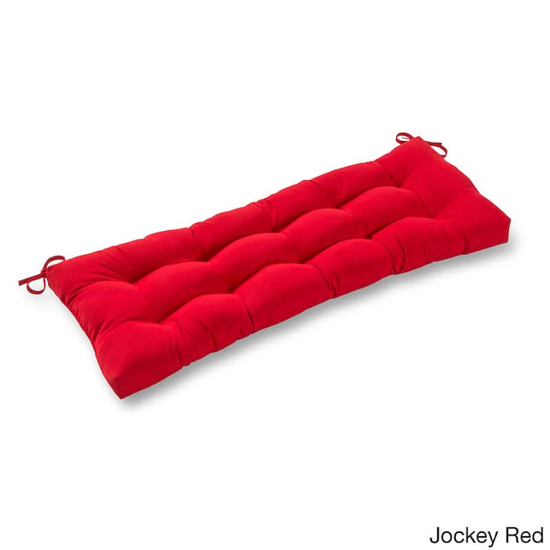 Driftwood Sunbrella 46-inch Outdoor Swing/Bench Cushion by Havenside Home - Canvas Jockey Red