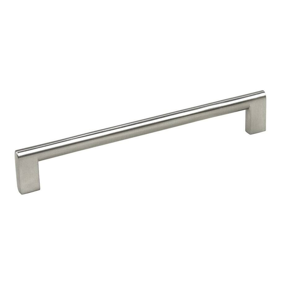 Contemporary 8-1/8-inch Key Shape Design Stainless Steel Finish Cabinet Bar Pull Handle (Case of 4) - Silver
