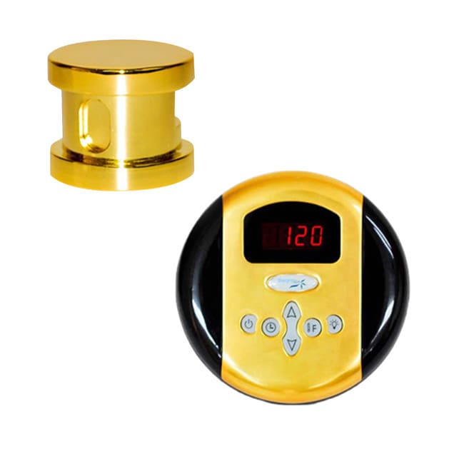 Steamspa Oasis Control Kit In Polished Brass