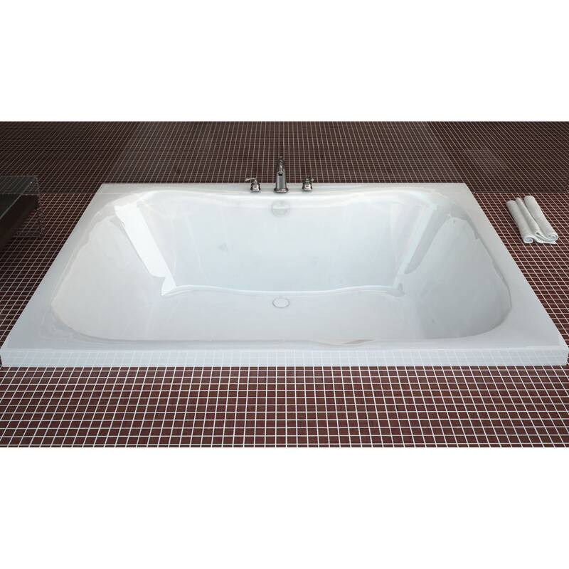 Atlantis Whirlpools Neptune 48 x 60 Rectangular Soaking Bathtub in White