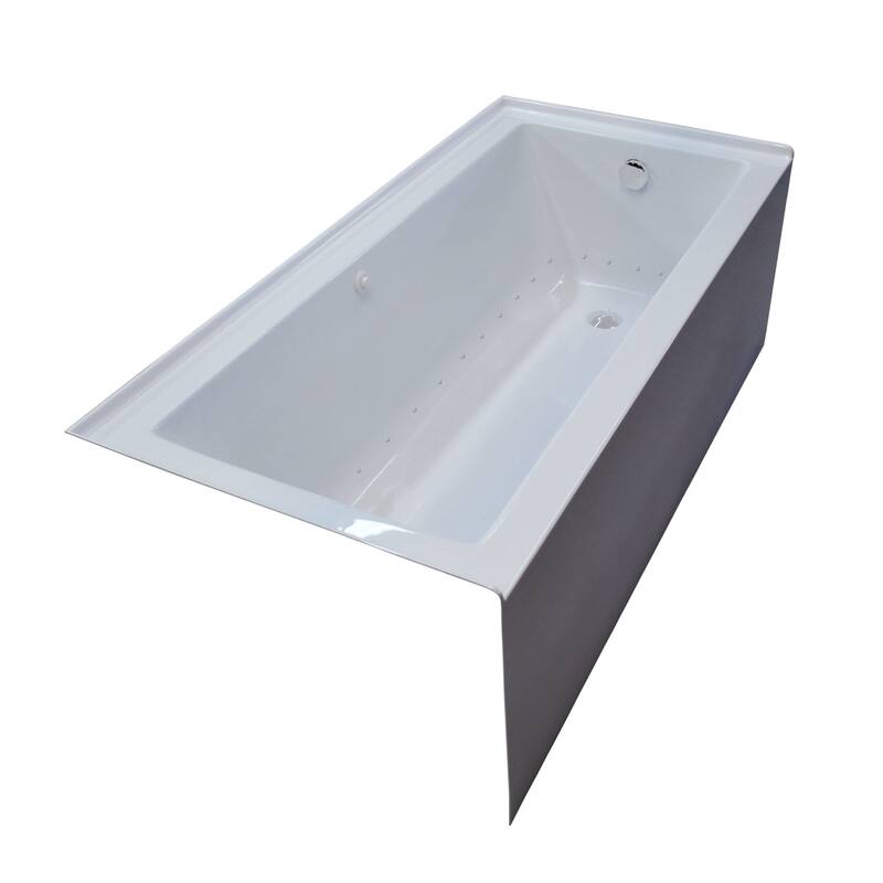 Atlantis Whirlpools Soho 30 x 60 Front Skirted Air Massage Tub with Right Drain in White