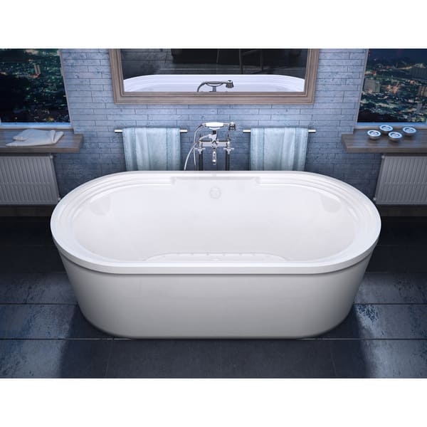 Atlantis Whirlpools Royale 34 x 67 Oval Freestanding Air Jetted Bathtub