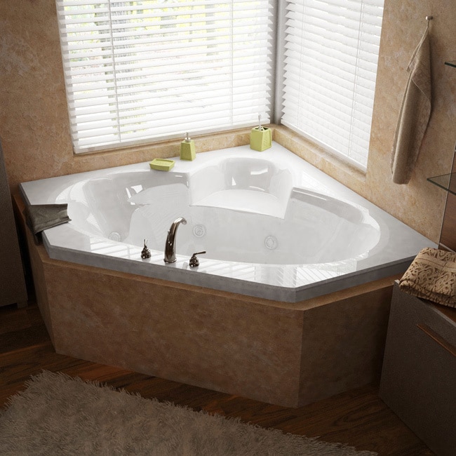 Atlantis Whirlpools Sublime 60 x 60 Corner Air & Whirlpool Jetted