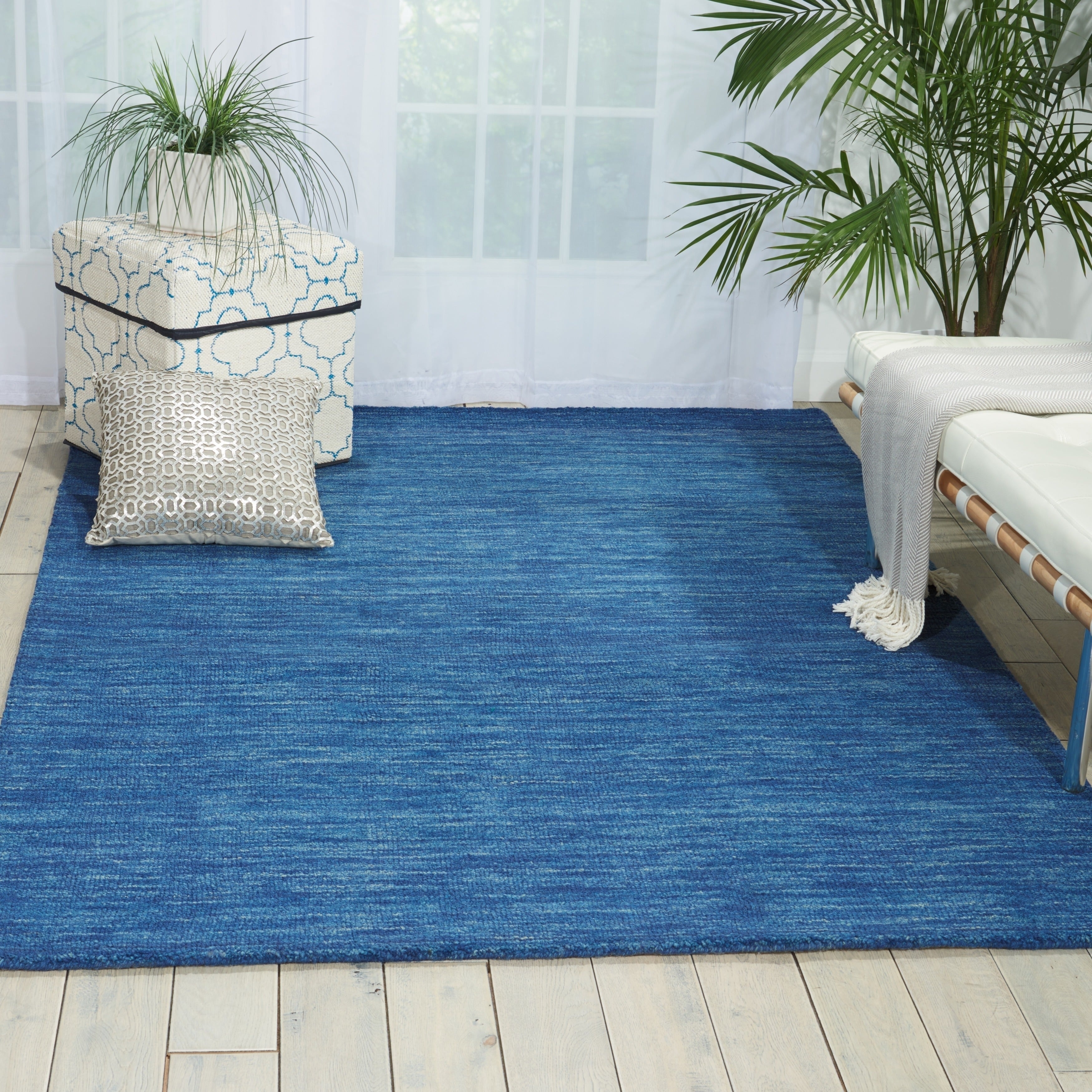 Waverly Grand Suite Ocean Wool Area Rug (5 X 76)