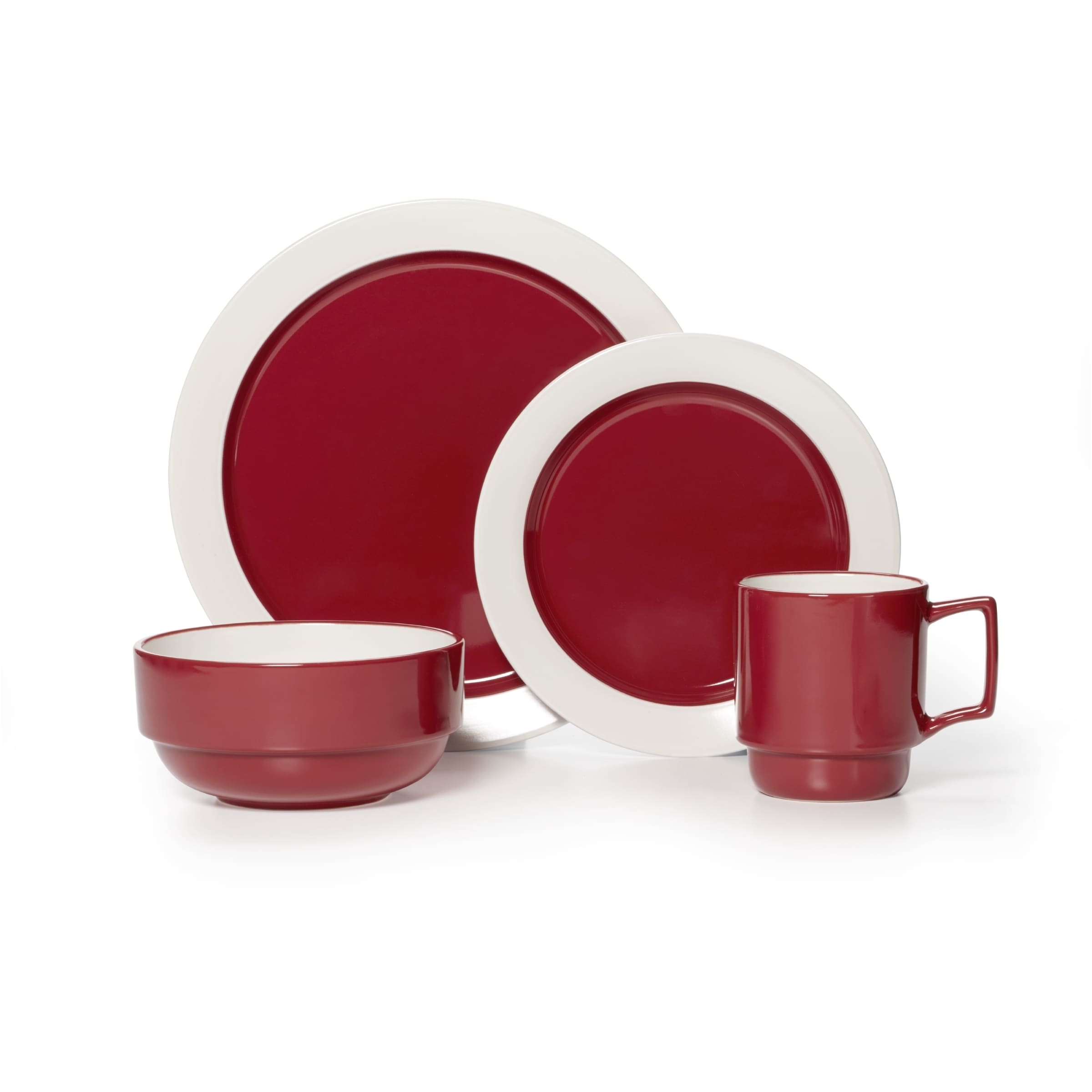 Pfaltzgraff Hudson Red 16 piece Dinnerware Set