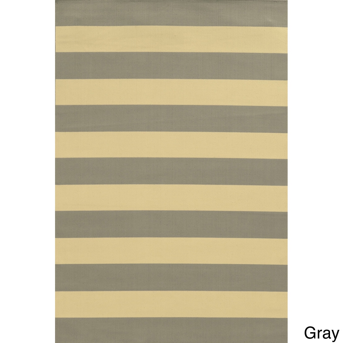 Indoor/ Outdoor Stripe Polypropylene Rug (37 X 56)