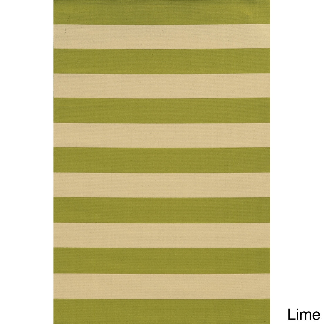 Indoor/ Outdoor Stripe Polypropylene Rug (37 X 56)