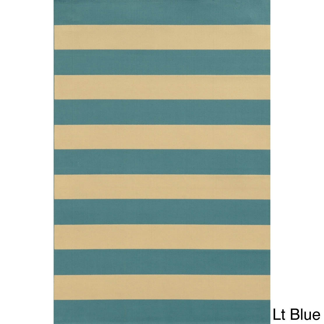 Indoor/ Outdoor Stripe Polypropylene Rug (37 X 56)