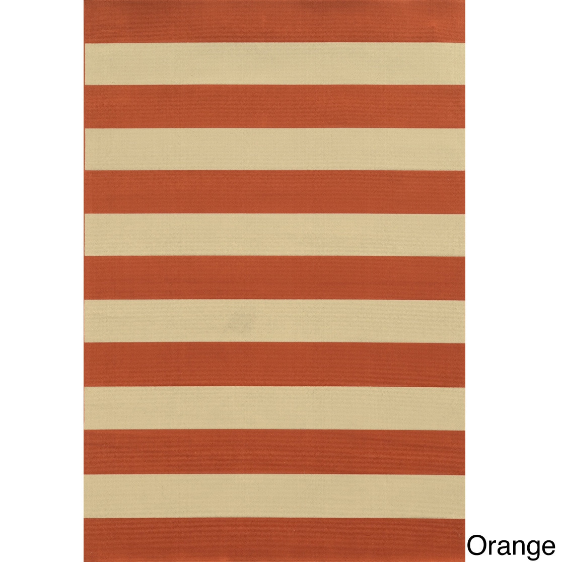 Indoor/ Outdoor Stripe Polypropylene Rug (37 X 56)