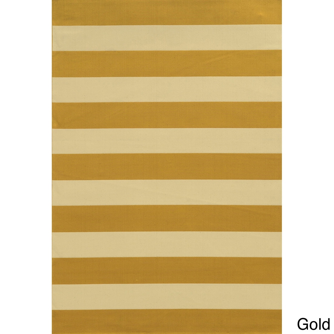 Indoor/ Outdoor Stripe Polypropylene Rug (53 X 76)