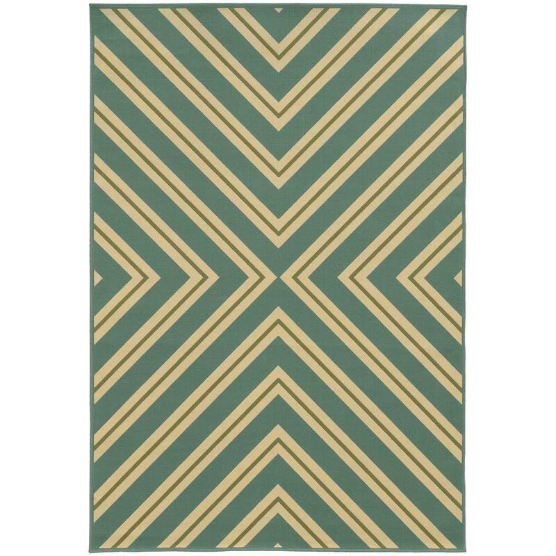 Vista Home Rio Mar Diagonal Stipe Indoor/ Outdoor Area Rug