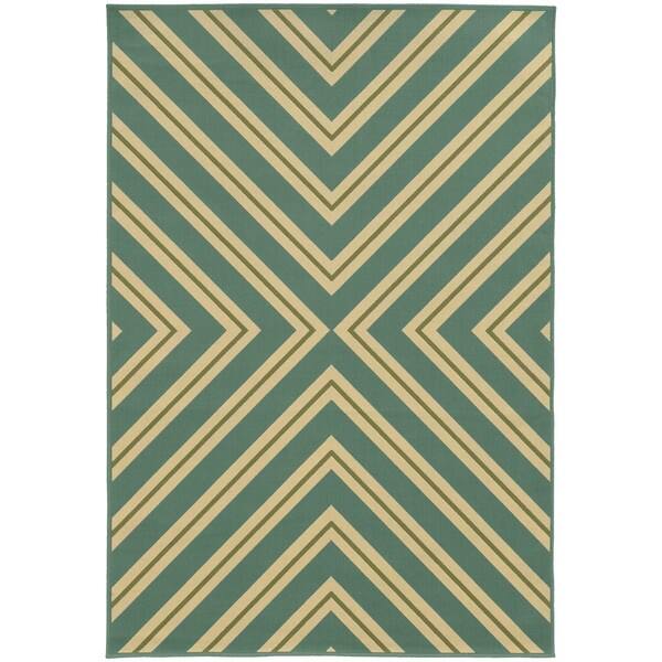 Rio Mar Diagonal Stipe Indoor Outdoor Area Rug On Sale Overstock 8930538