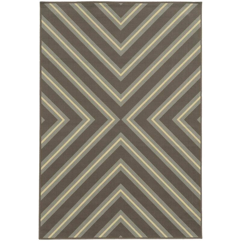 Vista Home Rio Mar Diagonal Stipe Indoor/ Outdoor Area Rug