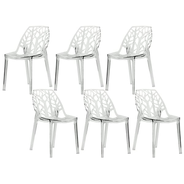 clear dining chairs set of 6