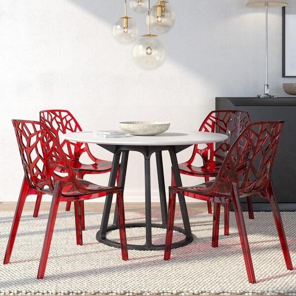 plastic dining table chair set