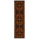preview thumbnail 91 of 92, Nourison Maze Area Rug Brown - Animal/Plaid - Runner/Indoor - 8' Runner - 2' 3" x 8' - Orange