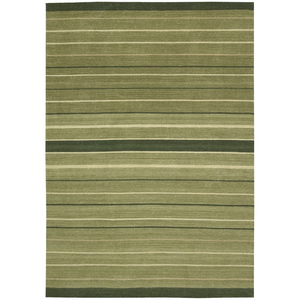 Kathy Ireland Home Griot Thyme Gradient Stripes Area Rug (53 X 75)