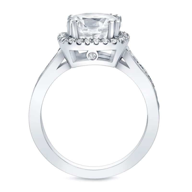 Auriya 14k Gold 2ctw Cushion-cut Halo Diamond Engagement Ring Certified